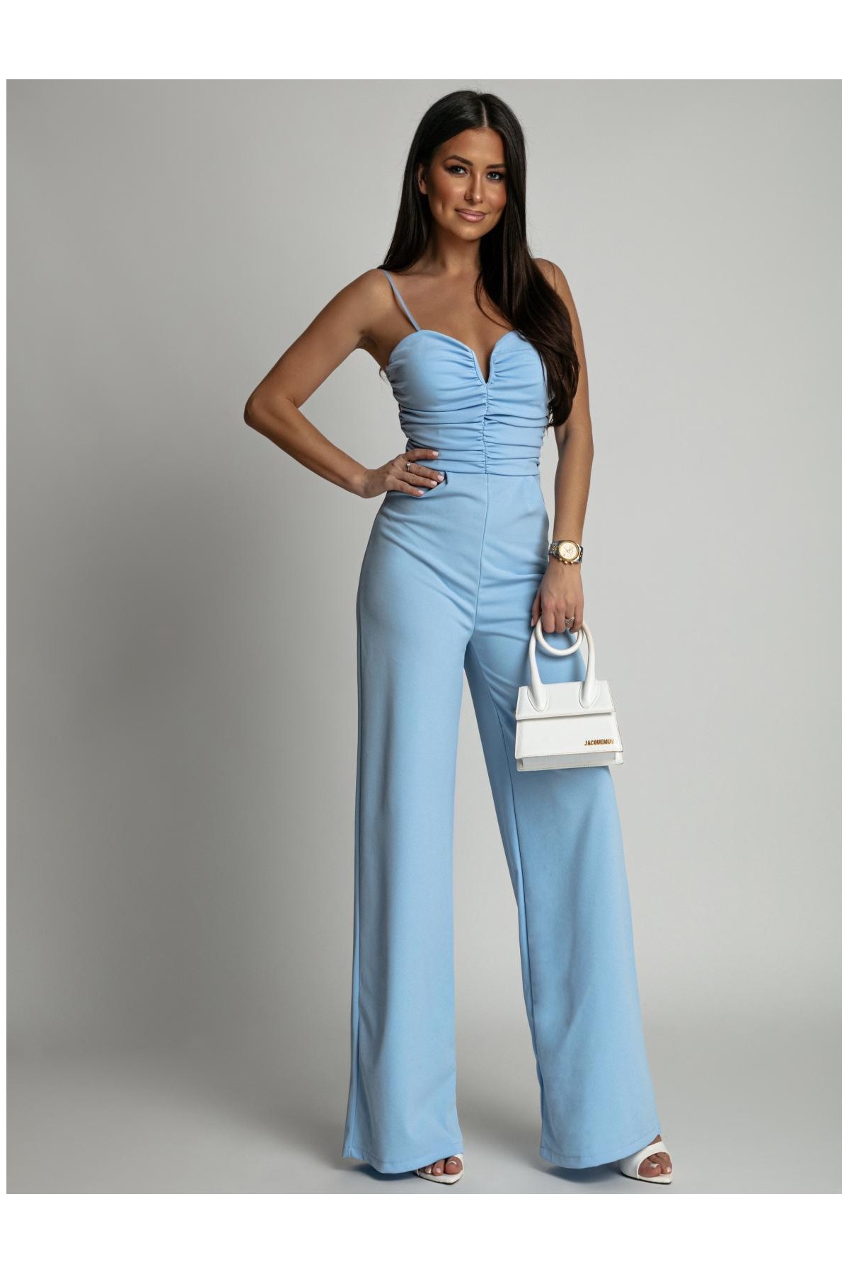 Bledomodrá kombinéza AMORE — spredu