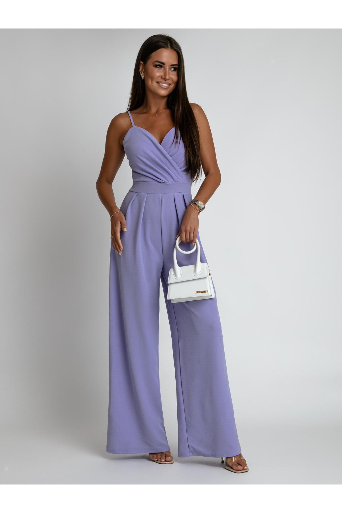 Fialový overal ELEGANCE — spredu